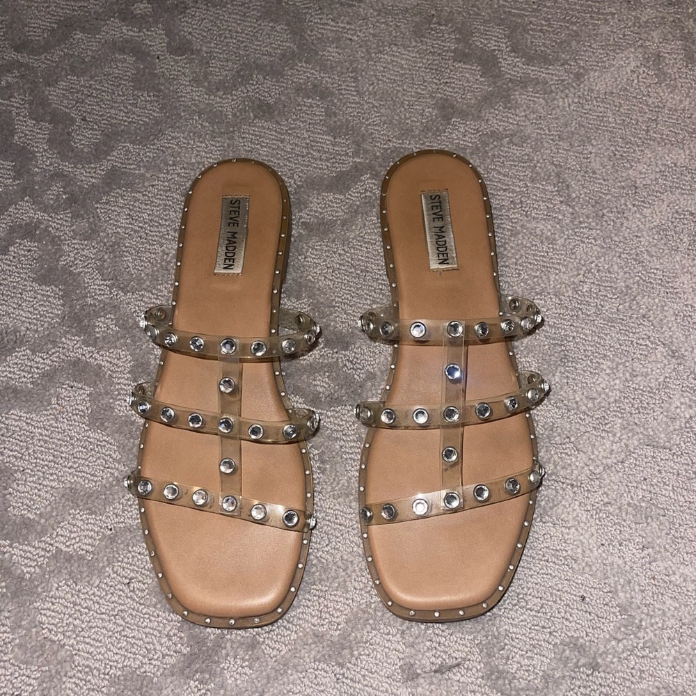 Steve Madden Tan Studded Women's Sandals